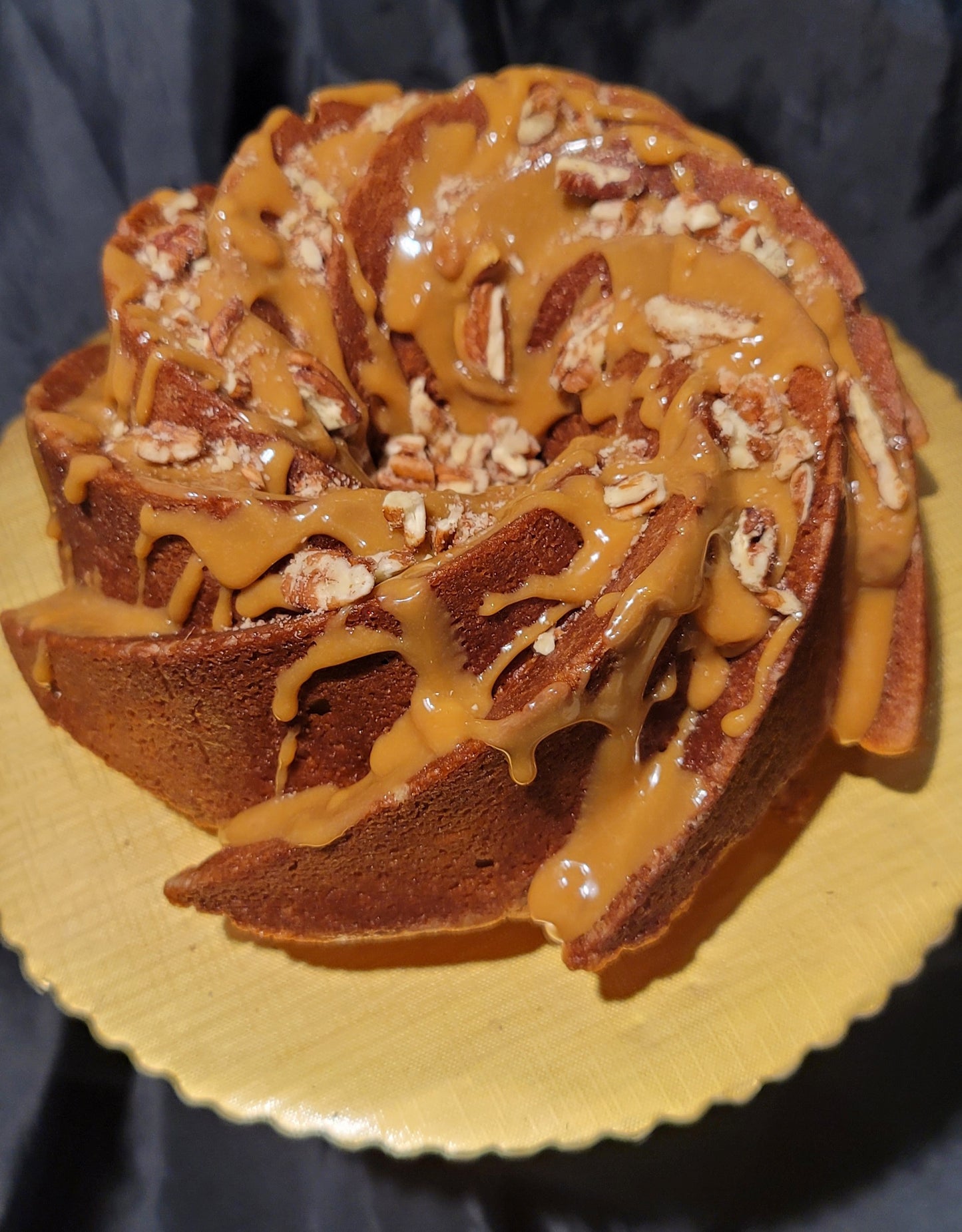 10in Pecan Covered Pound Cake