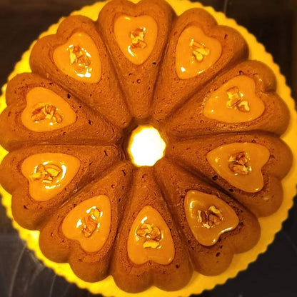 10in Pecan Covered Pound Cake